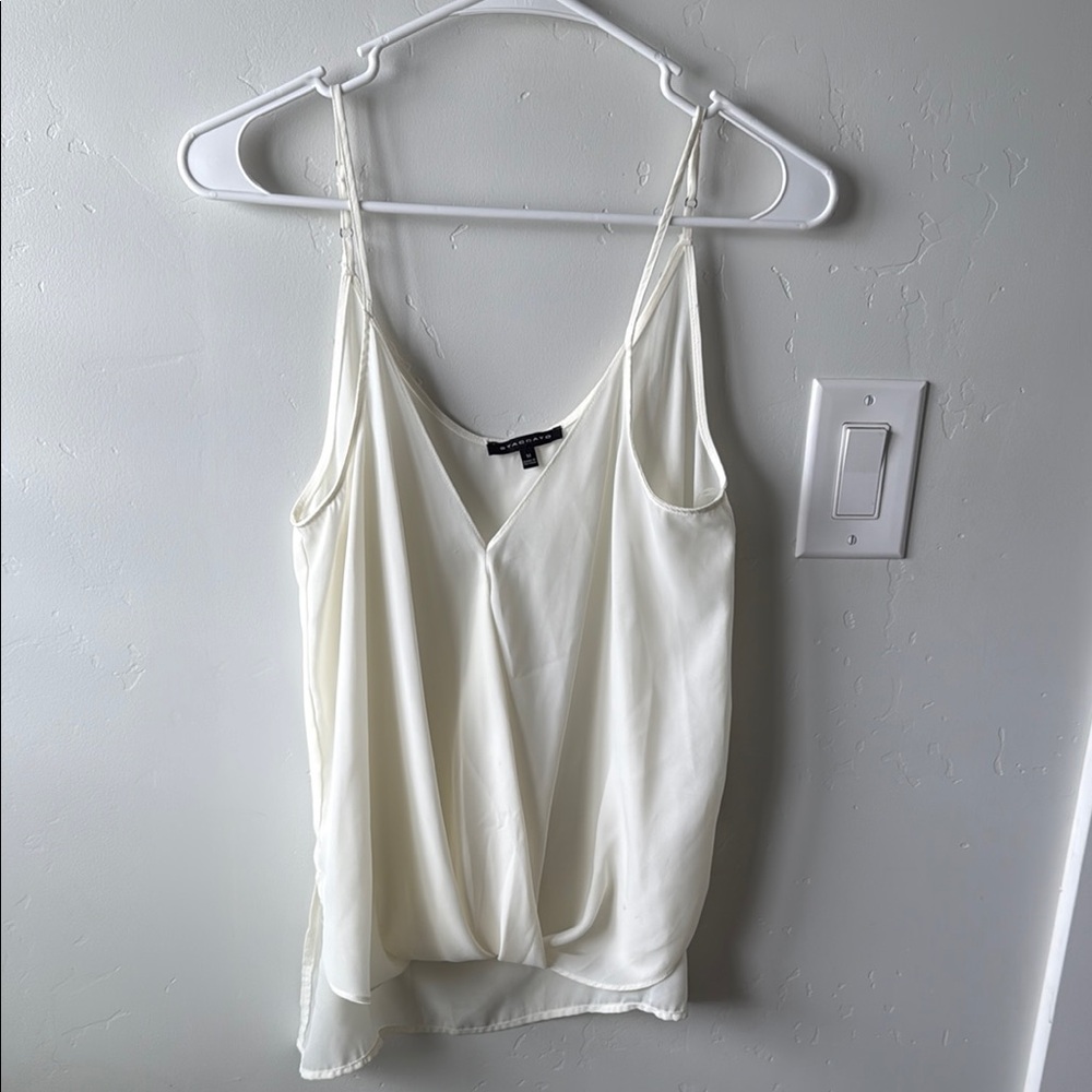 Staccato Cream Asymmetrical Sleeveless Camisole